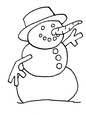 laminas para colorear dibujos del Invierno 13